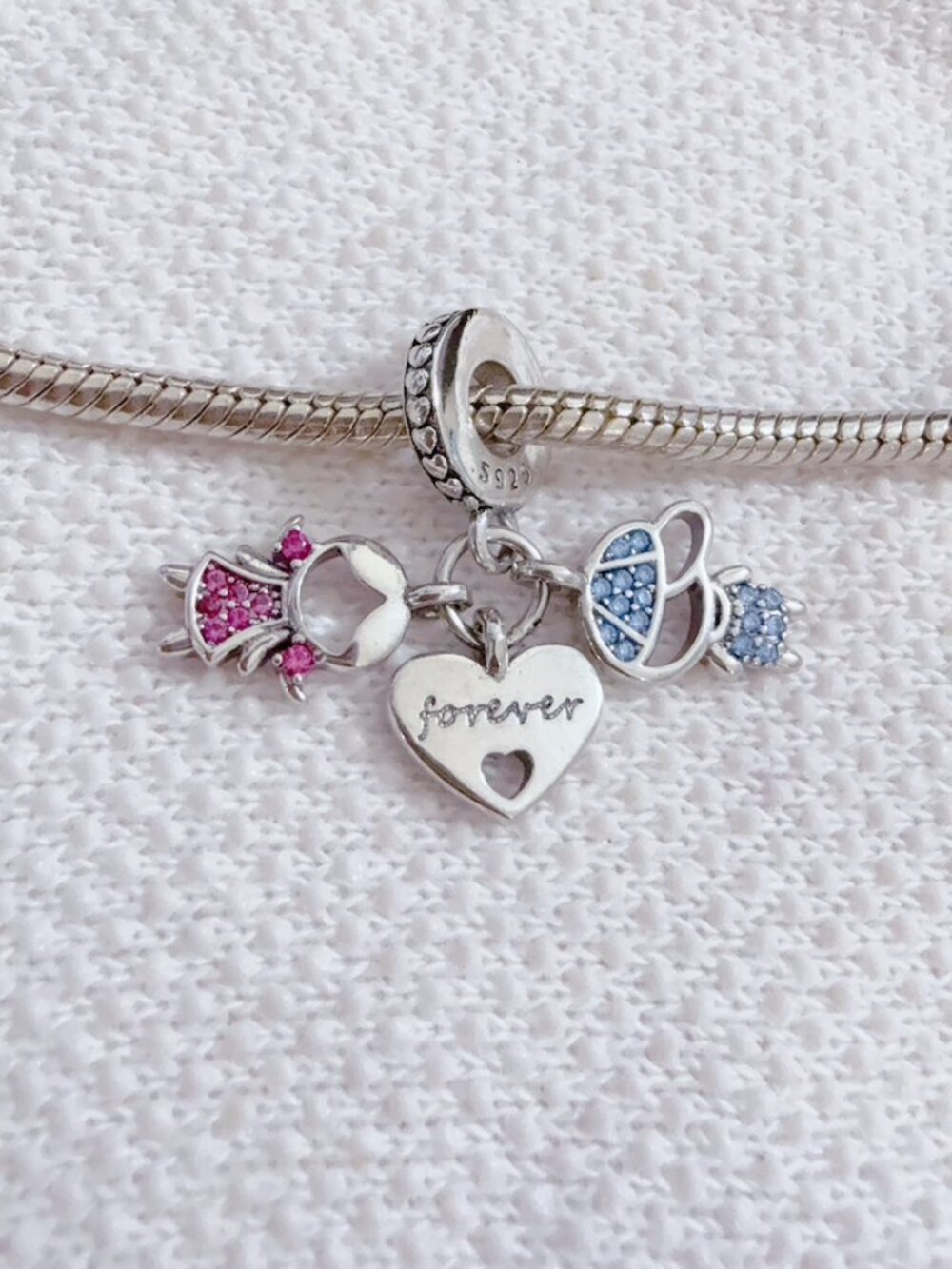 Little Boy and Girl Charm, Brother and Sister Charm, Family Forever Charm